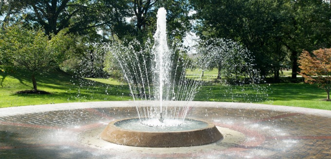 Campus fountain