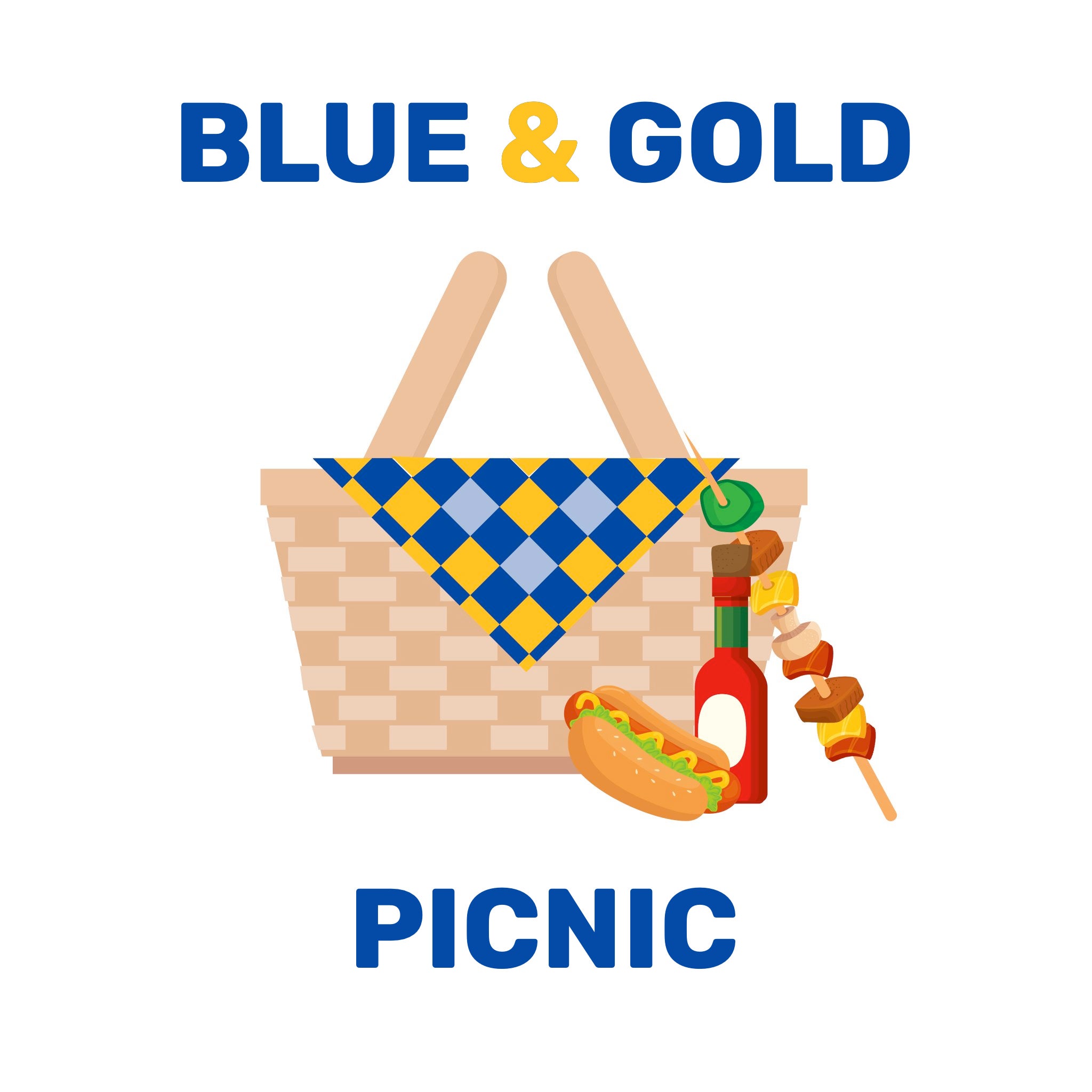 Blue & Gold Picnic - Blue & Gold Celebration Logo