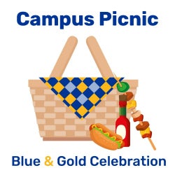 Campus Picnic Blue & Gold Celebration logo