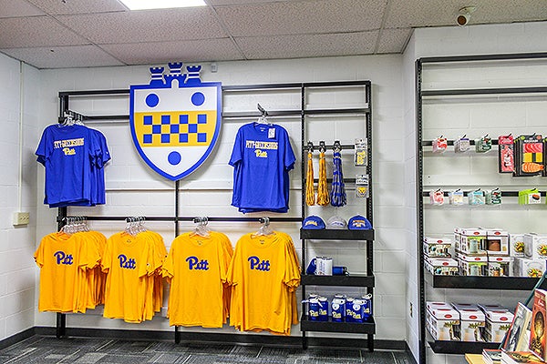 View of merchandise in the Campus Store