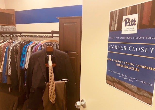 the Career Closet at Pitt-Greensburg's Career Services