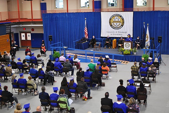 Overview of Commencement Ceremony at Pitt-Greensburg