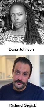 Collage of Dana Johnson and Richard Gegick photos