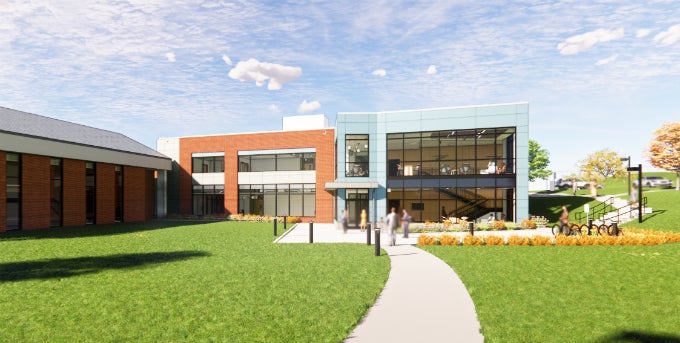 Architectural rendering of Life Sciences building at Pitt-Greensburg