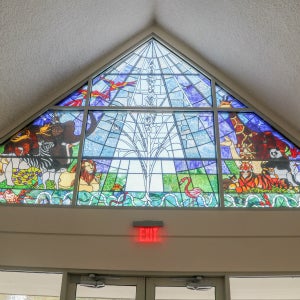 Campana Chapel stained glass view