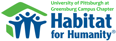University of Pittsburgh at Greensburg Campus Chapter Habitat for Humanity logo
