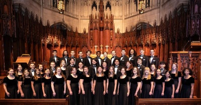 Group photo of the Heinz Chapel Choir