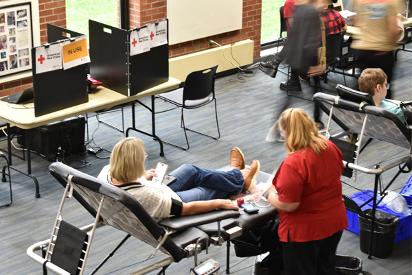 Overview of a blood drive 