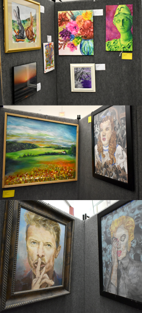 A montage of artwork from the 2024 Art Show