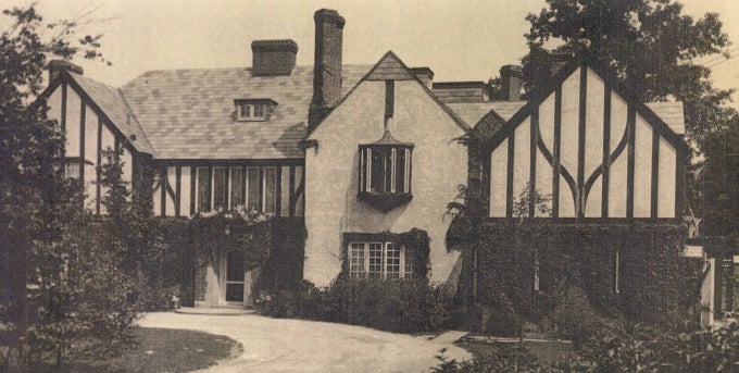 Old photograph of Lynch Hall, Circa 1923