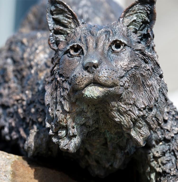 A statue of the Greensburg mascot.