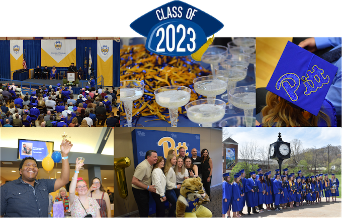 Collage of graduation photos for the Class of 2023
